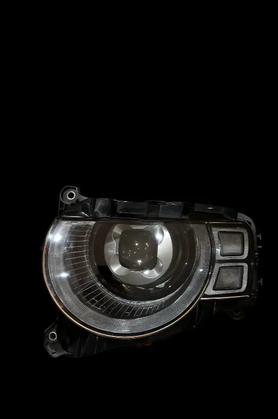 Removed Defender L663 headlight unit with faulty DRL board